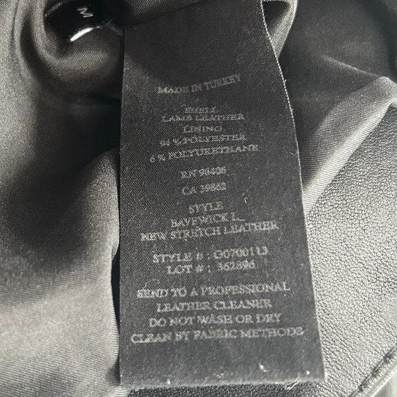 Theory Bavewick Lambs Leather Motorcycle Jacket in New Stretch Leather - Picture 7 of 8